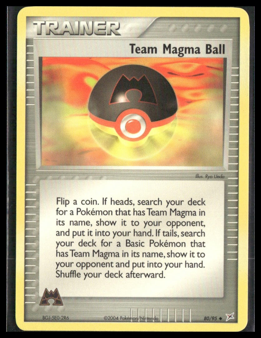 Team Magma Ball #80/95 Team Magma vs Team Aqua LP