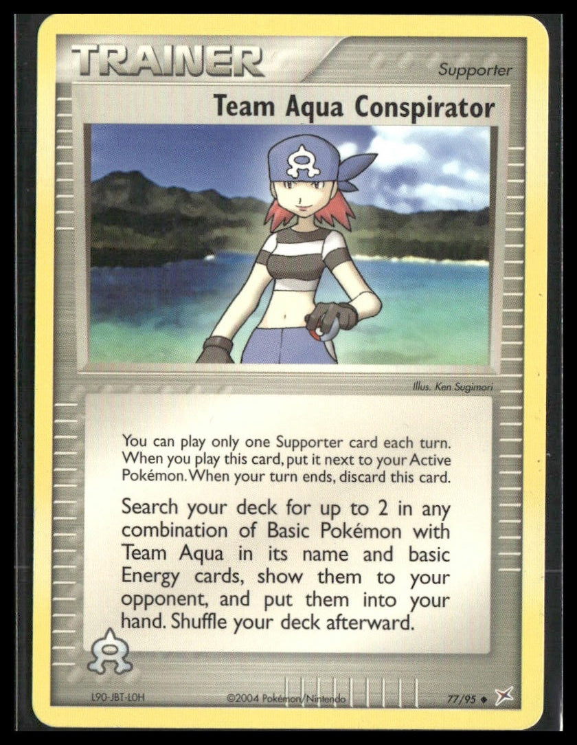 Team Aqua Conspirator #77/95 Team Magma vs Team Aqua LP