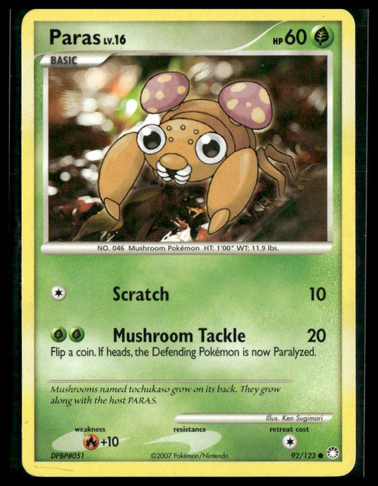 Paras #92/123 Mysterious Treasures VLP