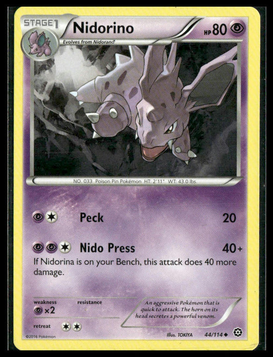 Nidorino #44/114 Steam Siege VLP