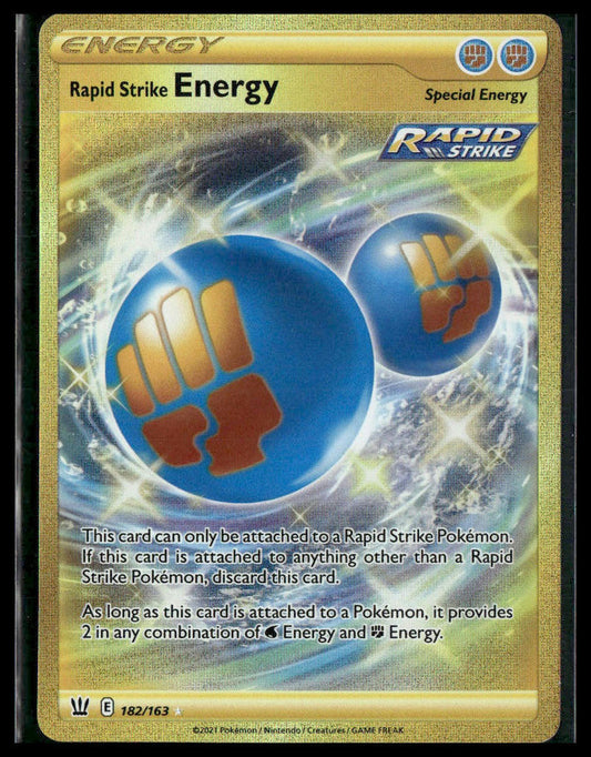 Rapid Strike Energy (Secret) #182/163 Battle Styles NM