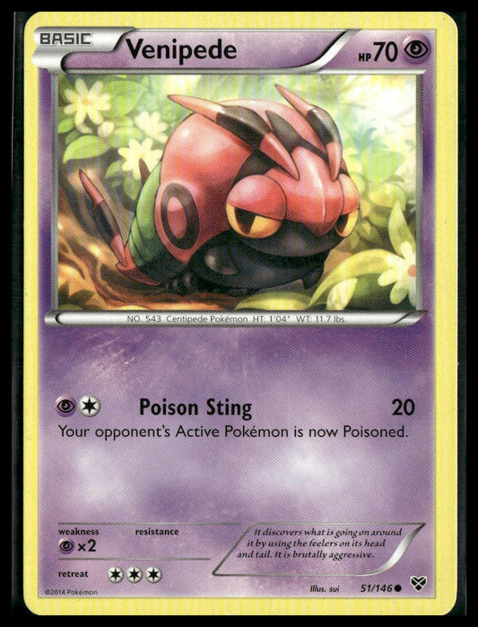 Venipede #51/146 XY Base Set LP