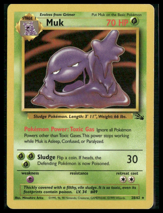 Muk #28/62 Fossil LP/MP
