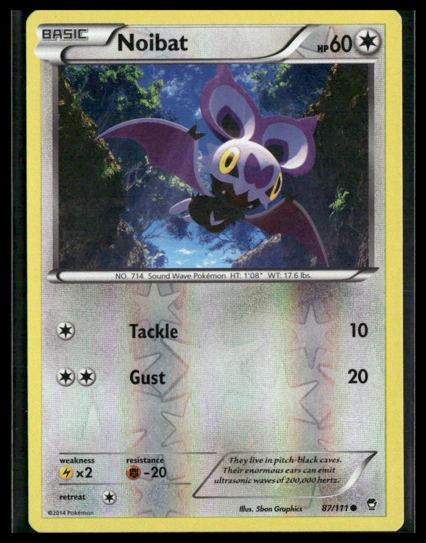 Noibat #87/111 Reverse Holo XY - Furious Fists LP