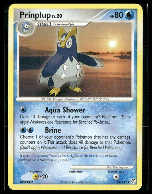 Prinplup #58/130 Diamond & Pearl LP