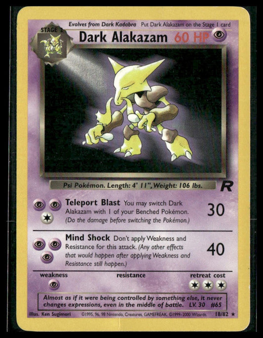 Dark Alakazam #18/82 Team Rocket MP