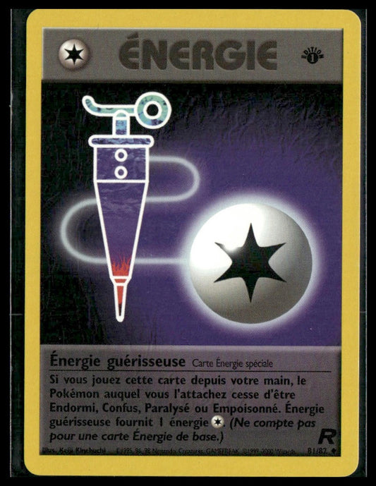 Full Heal Energy #81/82 French 1st Edition Team Rocket LP