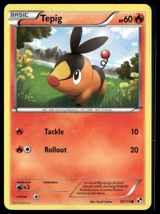 Tepig #15/114 Black and White MP