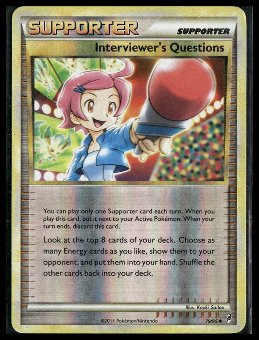 Interviewer's Questions #79/95 Reverse Holo Call of Legends HP
