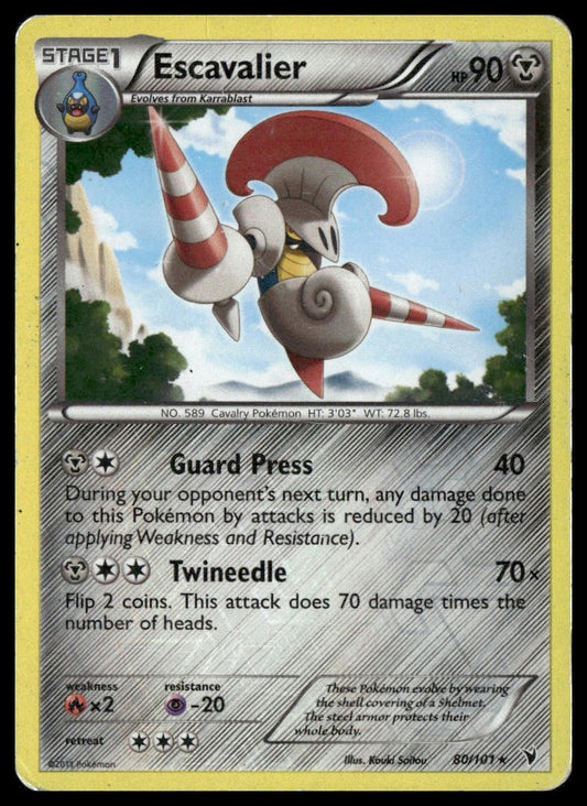 Escavalier #80/101 Reverse Holo Noble Victories HP