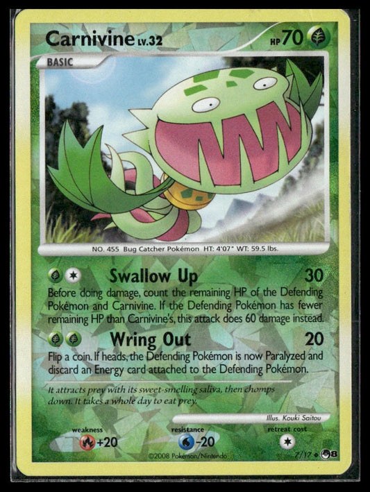 Carnivine #007/017 Holo POP Series 8 MP