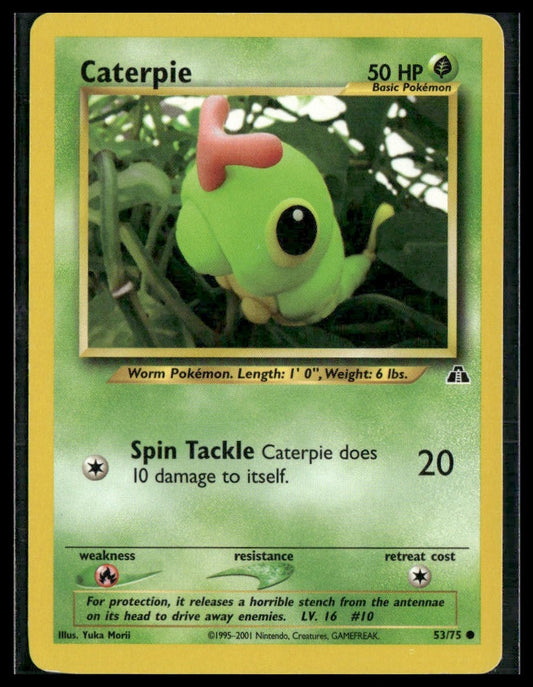 Caterpie #53/75 Clay Yuka Morii Neo Discovery LP