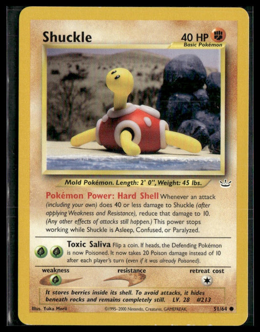 Shuckle #51/64 Clay Yuka Morii Neo Revelation VLP