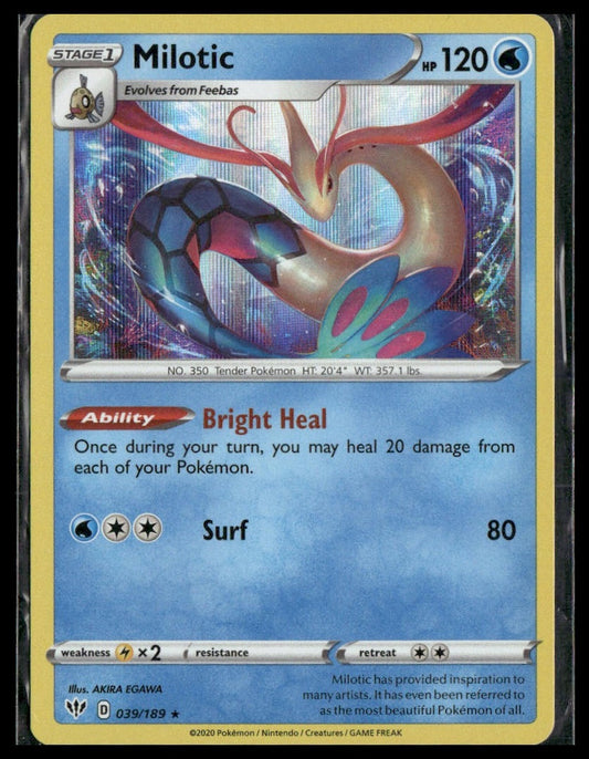 Milotic #039/189 Darkness Ablaze NM