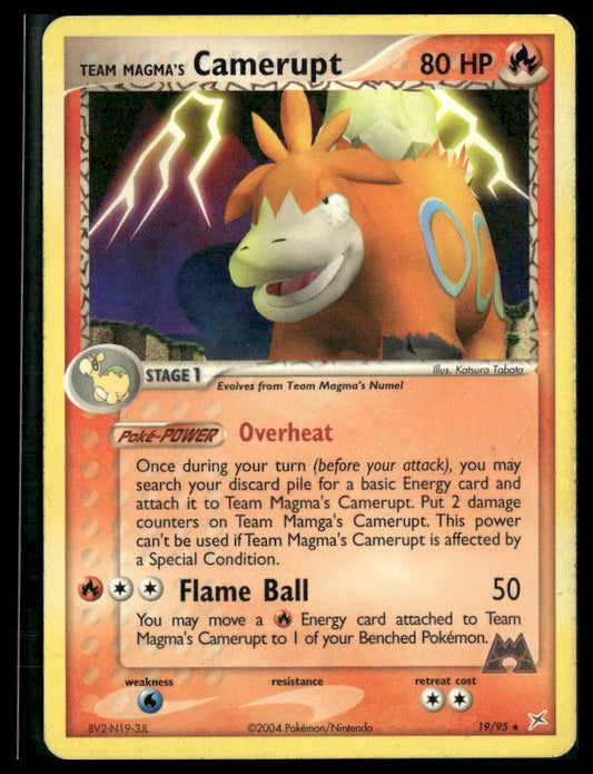 Team Magma's Camerupt #19/95 Team Magma vs Team Aqua MP