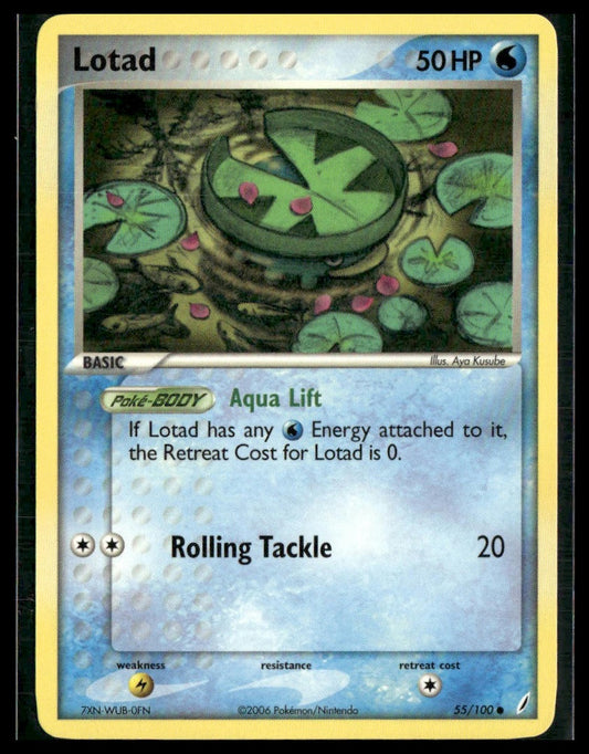 Lotad #55/100 Crystal Guardians NM