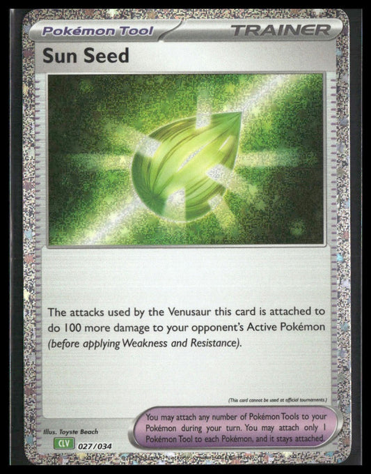 Sun Seed #027/034 Trading Card Game Classic NM