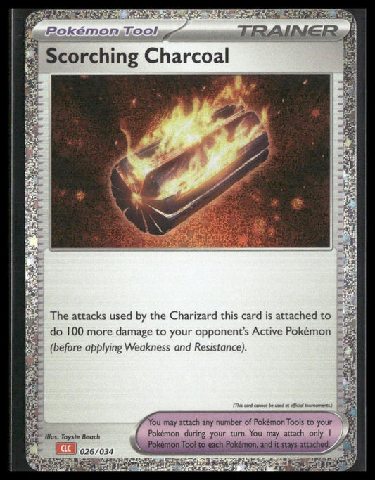 Scorching Charcoal #026/034 Trading Card Game Classic NM