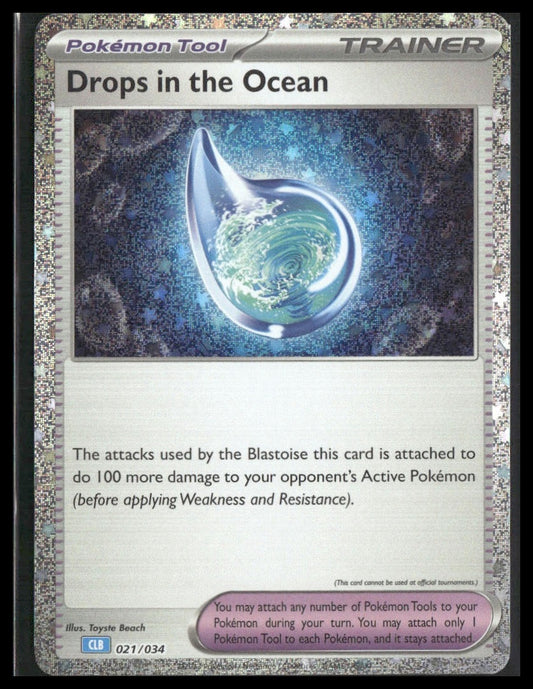 Drops in the Ocean #021/034 Trading Card Game Classic NM