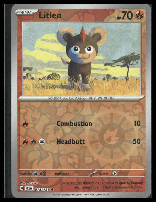Litleo #015/131 Reverse Holo Prismatic Evolutions NM
