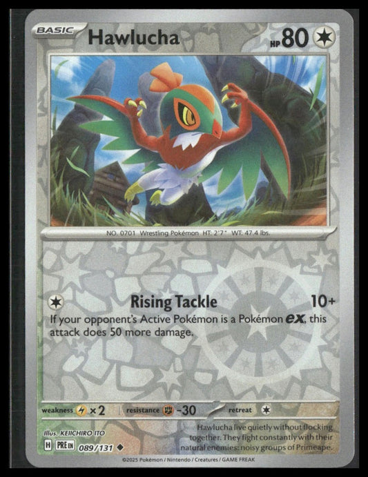 Hawlucha #089/131 Reverse Holo Prismatic Evolutions NM