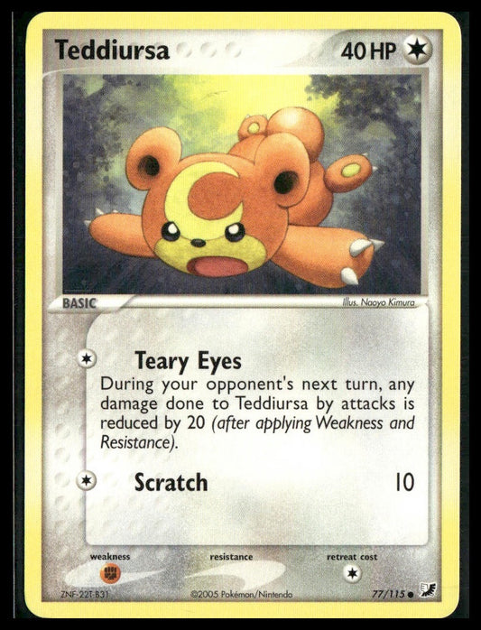 Teddiursa #77/115 Unseen Forces NM