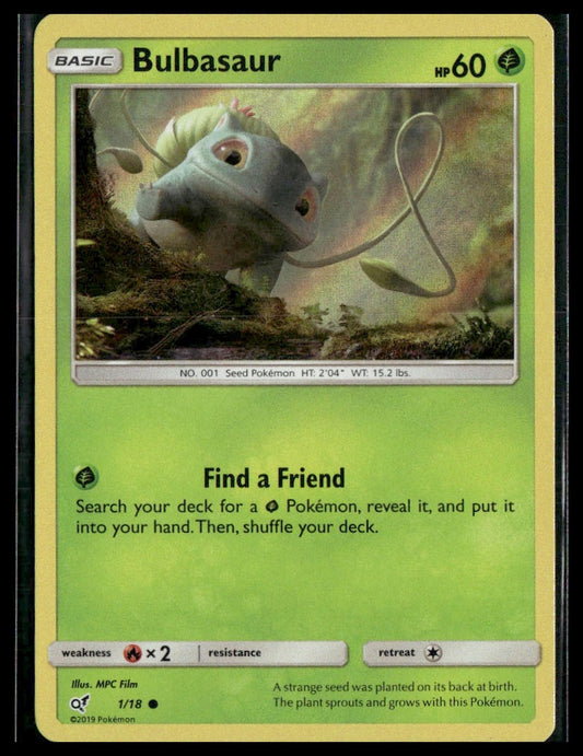 Bulbasaur (Holo Common) #1/18 Detective Pikachu LP