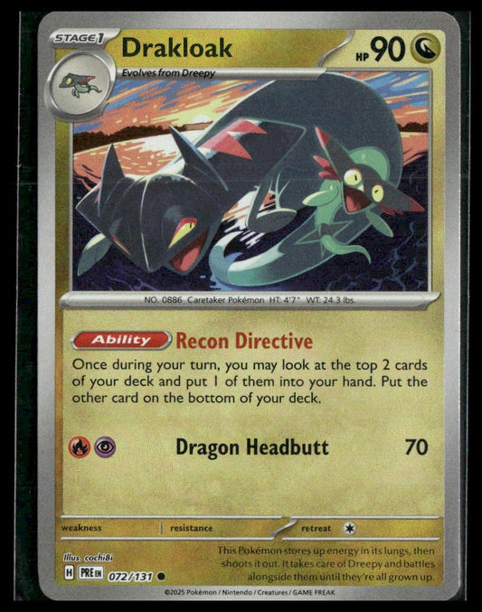 Drakloak (Poke Ball Pattern) #072/131 Prismatic Evolutions NM