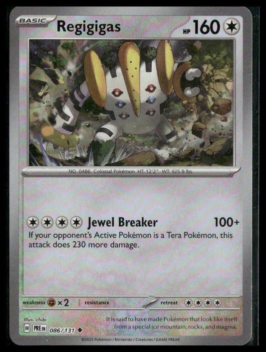 Regigigas (Master Ball) #086/131 Prismatic Evolutions NM