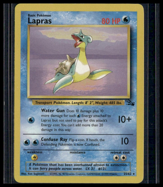 Lapras #25/62 Fossil VLP