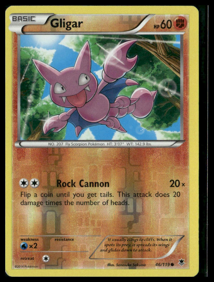 Gligar #46/119 Reverse Holo XY - Phantom Forces LP