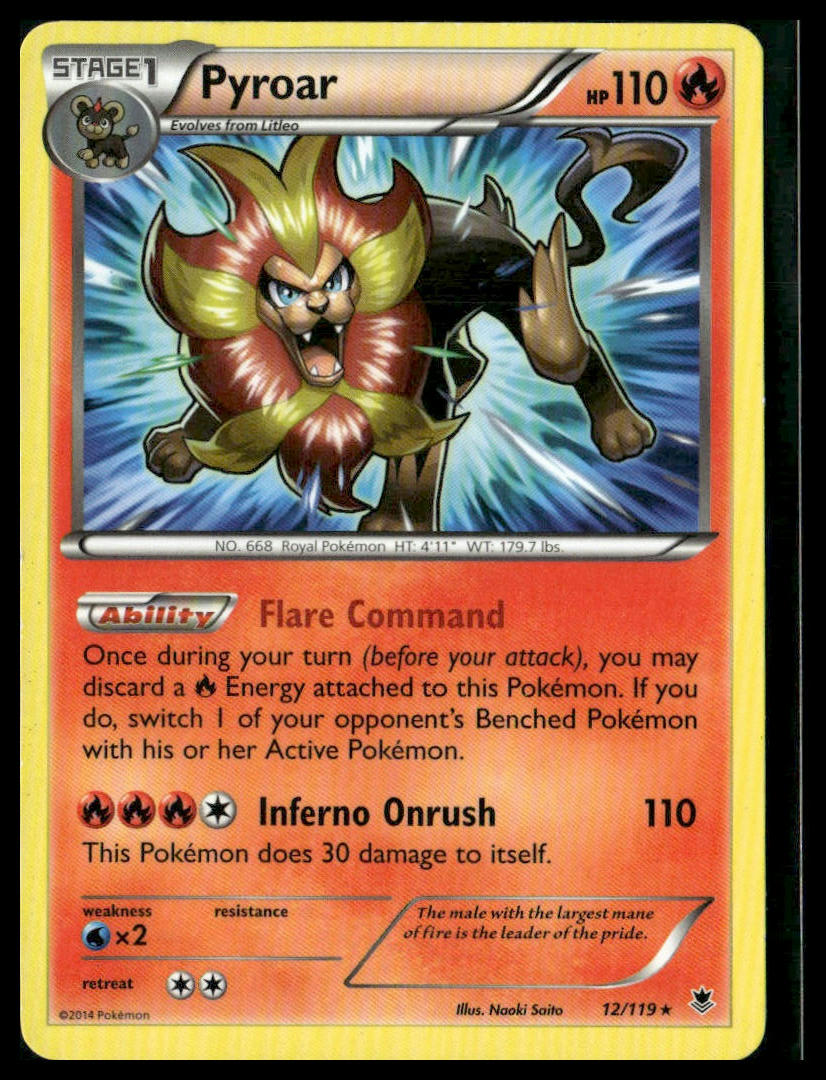 Pyroar #12/119 XY - Phantom Forces LP