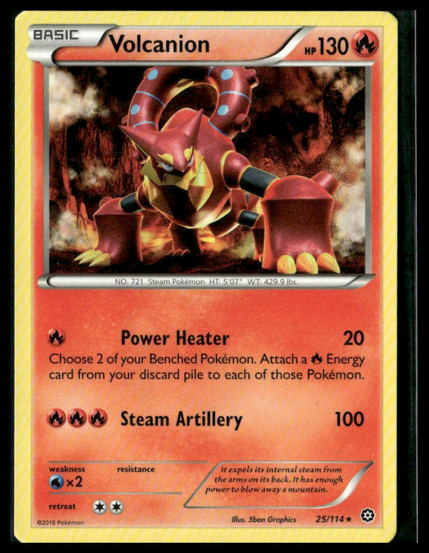 Volcanion #25/114 XY - Steam Siege VLP