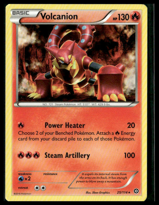 Volcanion #25/114 XY - Steam Siege VLP