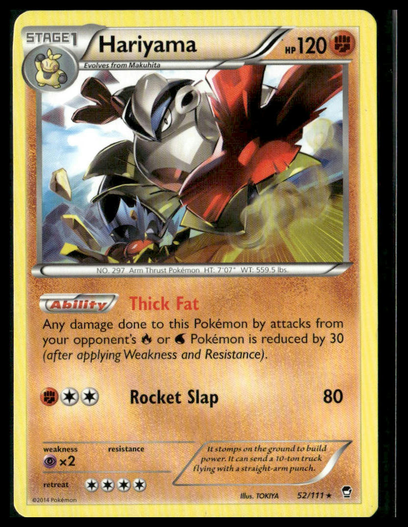 Hariyama #52/111 XY - Furious Fists MP