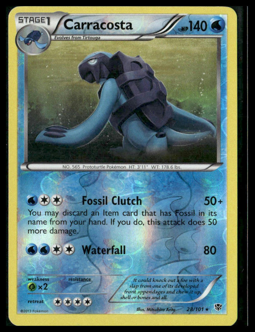 Carracosta #28/101 Reverse Holo Plasma Blast MP