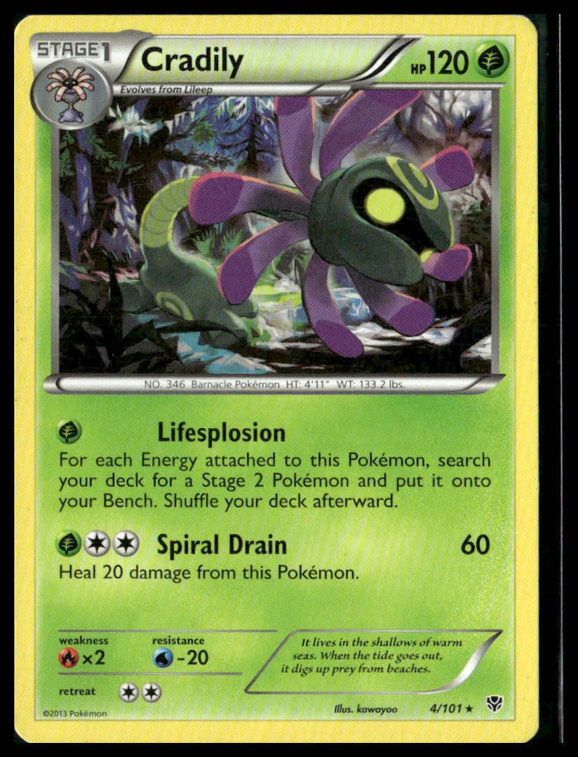 Cradily #4/101 Plasma Blast LP