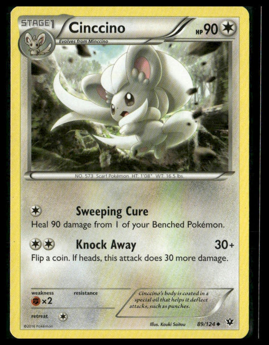 Cinccino #89/124 XY - Fates Collide LP