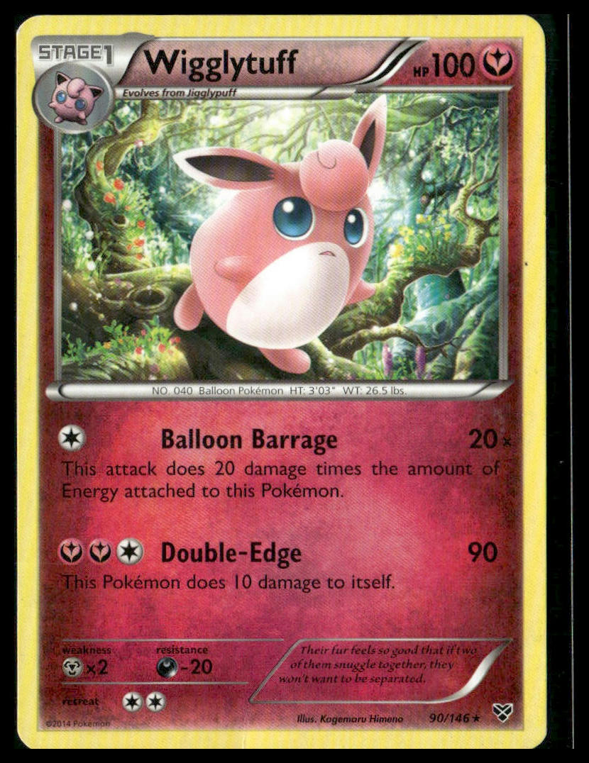 Wigglytuff #90/146 XY Base Set LP