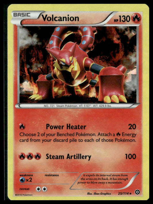 Volcanion #25/114 Cracked Ice Holo XY - Steam Siege VLP