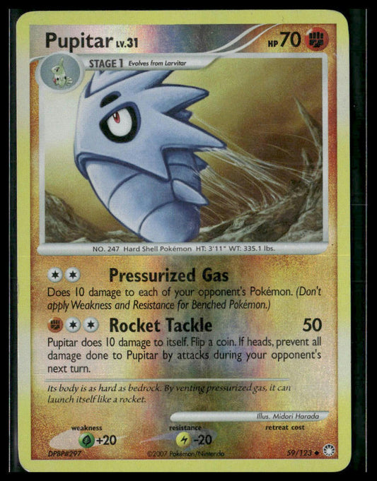 Pupitar #59/123 Reverse Holo Mysterious Treasures MP