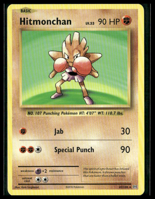 Hitmonchan #62/108 XY - Evolutions LP