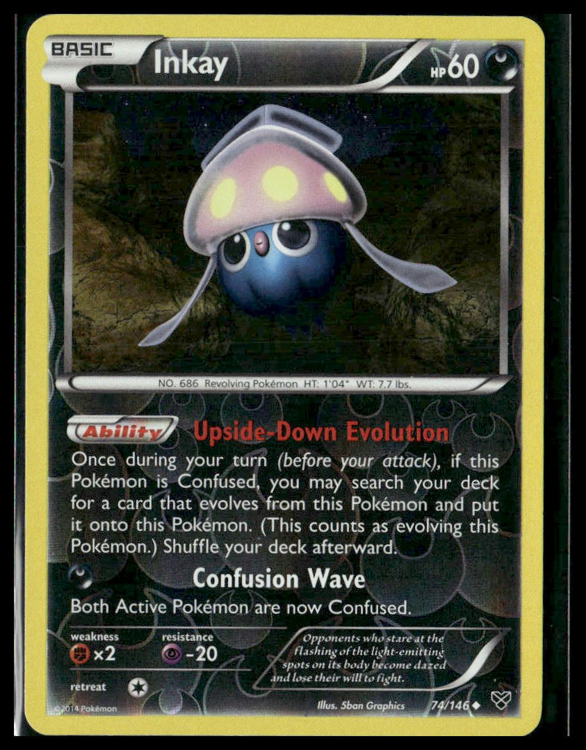 Inkay #74/146 Reverse Holo XY Base Set LP