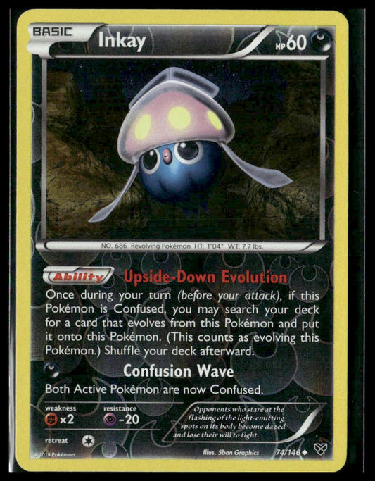 Inkay #74/146 Reverse Holo XY Base Set LP