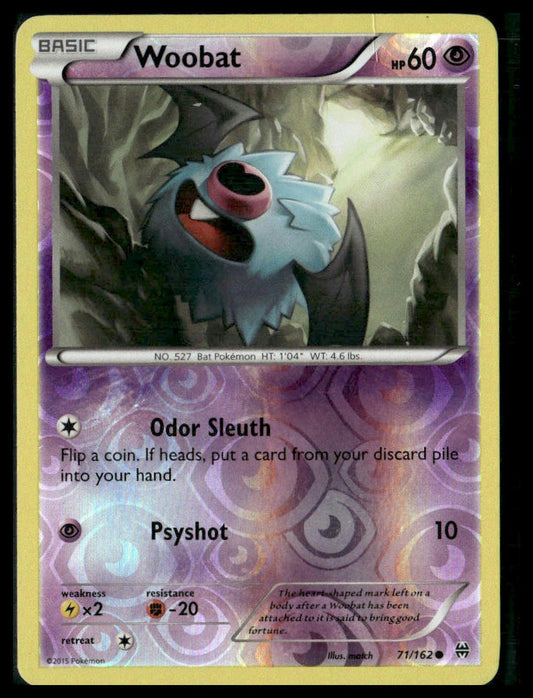 Woobat #71/162 Reverse Holo XY - BREAKthrough MP