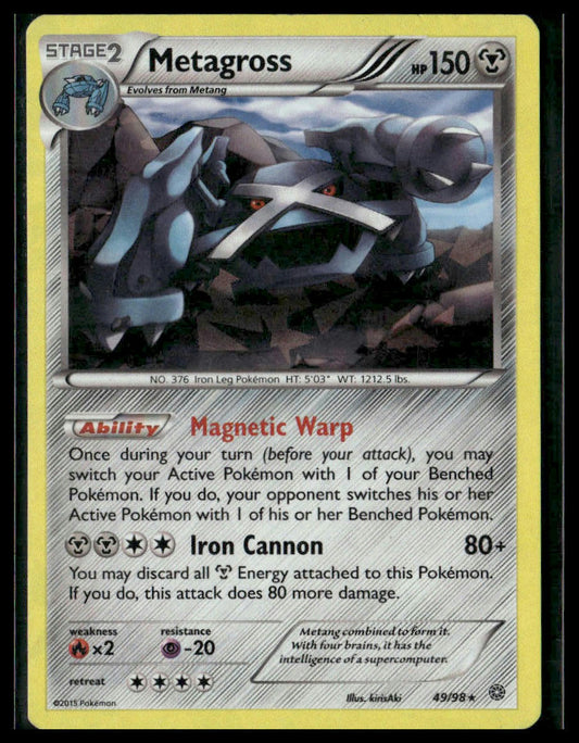 Metagross #49/98 Cracked Ice Holo XY - Ancient Origins LP