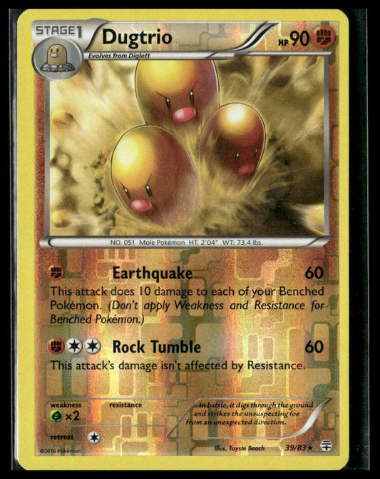 Dugtrio #59/146 Reverse Holo XY Base Set LP