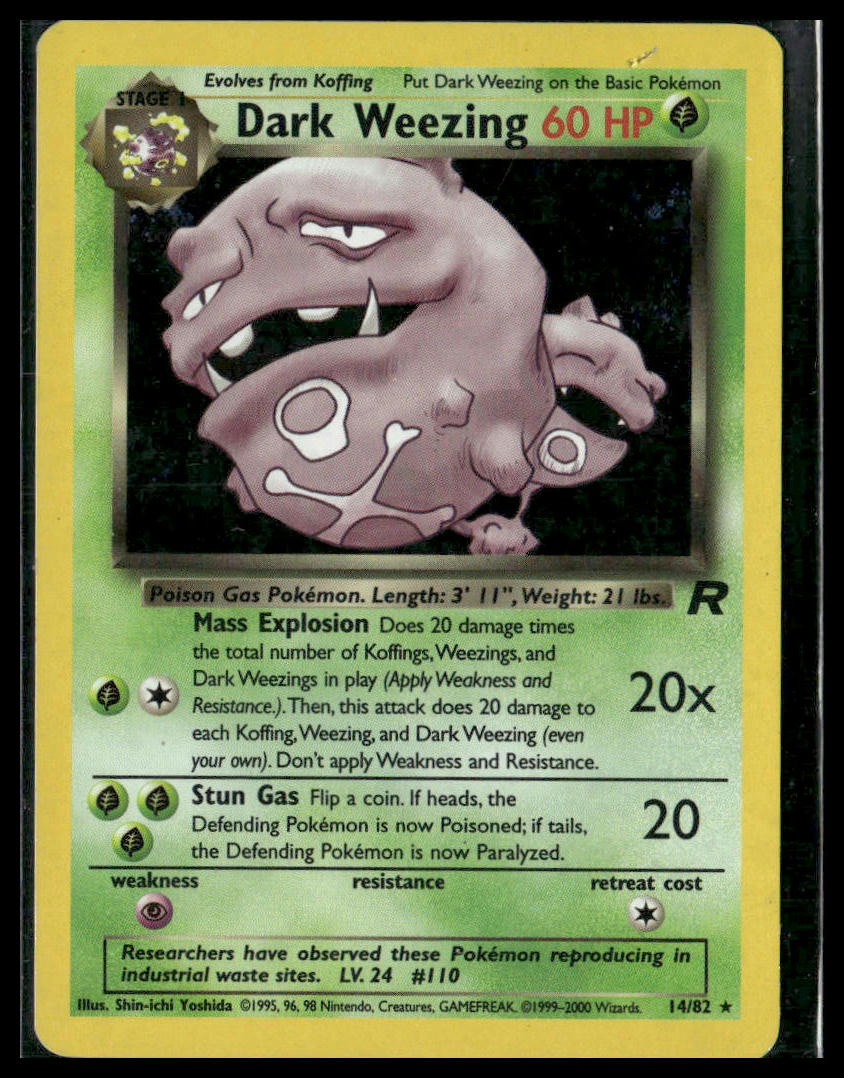 Dark Weezing #14/82 Team Rocket MP