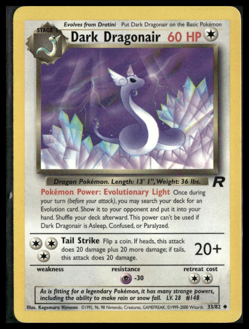 Dark Dragonair #33/82 Team Rocket LP