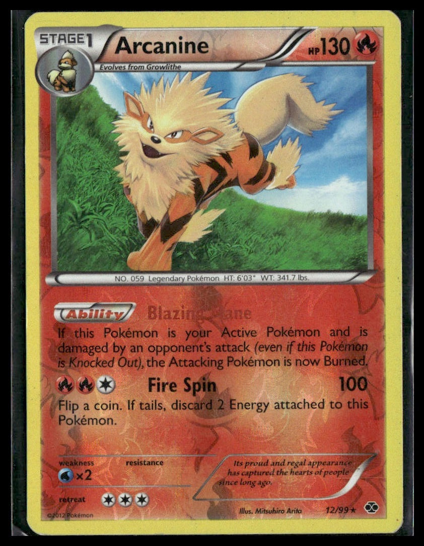 Arcanine #12/99 Reverse Holo Black and White Promos LP